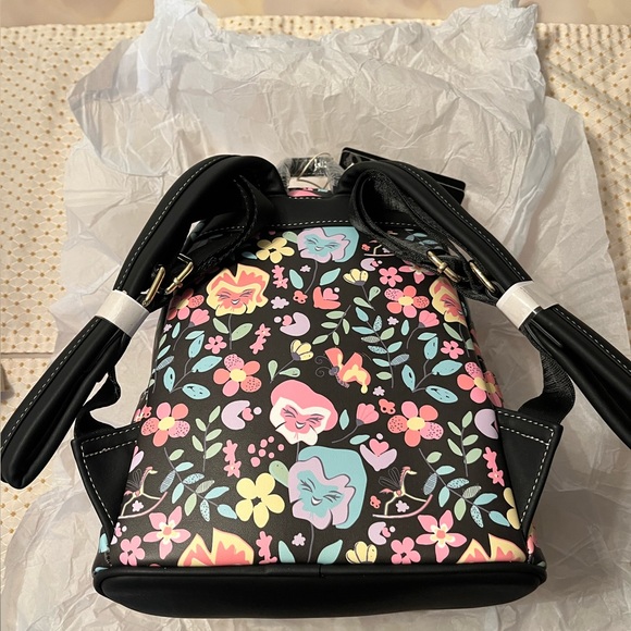 Loungefly Disney Alice in Wonderland Floral Mini Backpack Rare Find - Picture 3 of 6